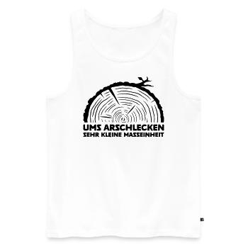 Ums arschlecken sehr kleine Masseinheit - Männer Premium Bio Tank Top - Weiß - Vorne - Michal (187cm)