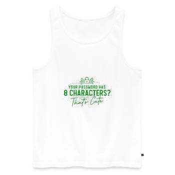 Network Security Specialist Gift - Men's Premium Organic Tank Top - white - Front - Michal (187cm)