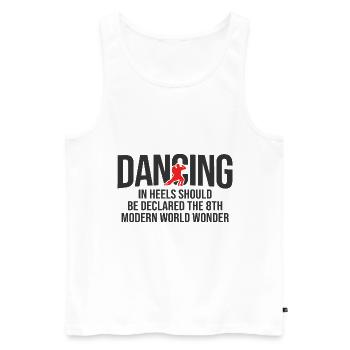 Breakdancing Tanzen für Tänzer - Männer Premium Bio Tank Top - Weiß - Vorne - Michal (187cm)