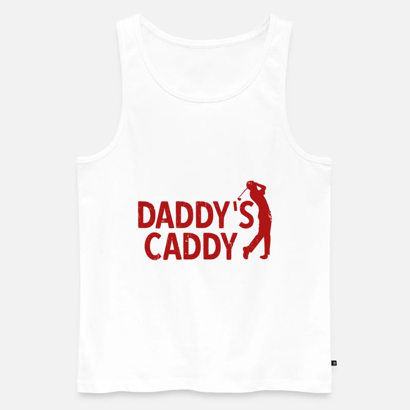 Golfplatz zum Golfen Golf - Männer Premium Bio Tank Top - Weiß