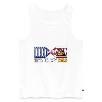 Soudeur SOUDEUR USA Cadeau patriotique - Débardeur bio Premium Homme - blanc - Devant - Michal (187cm)