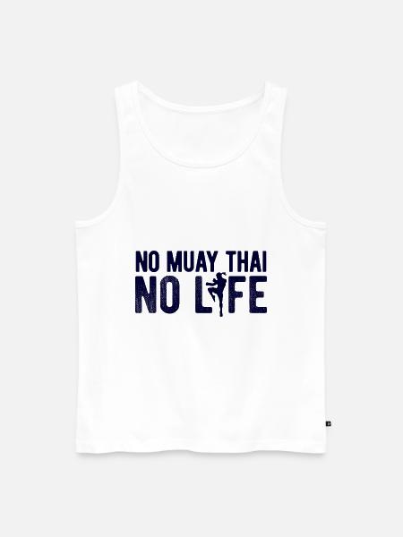 Thaiboxen Muay Thai - Männer Premium Bio Tank Top - Weiß