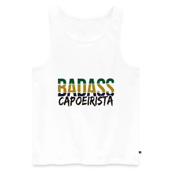 Capoeira - Männer Premium Bio Tank Top - Weiß - Vorne - Michal (187cm)