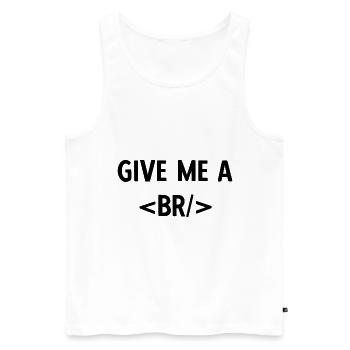Software Ingenieur Informatiker Programmierer - Männer Premium Bio Tank Top - Weiß - Vorne - Michal (187cm)