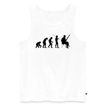 Bassoon - Men's Premium Organic Tank Top - white - Front - AI Model Male 178 light (178cm)