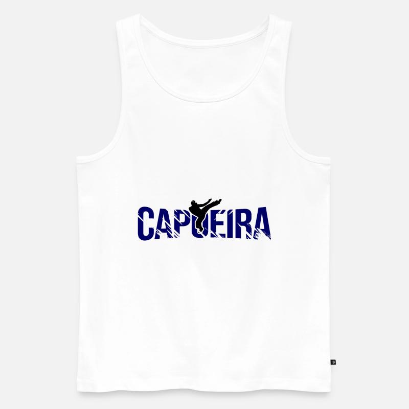 Capoeira - Männer Premium Bio Tank Top - Weiß