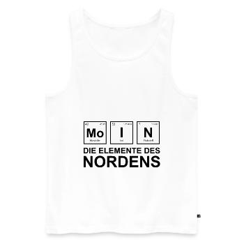 Norddeutschland Norden Moin II - Männer Premium Bio Tank Top - Weiß - Vorne - Michal (187cm)