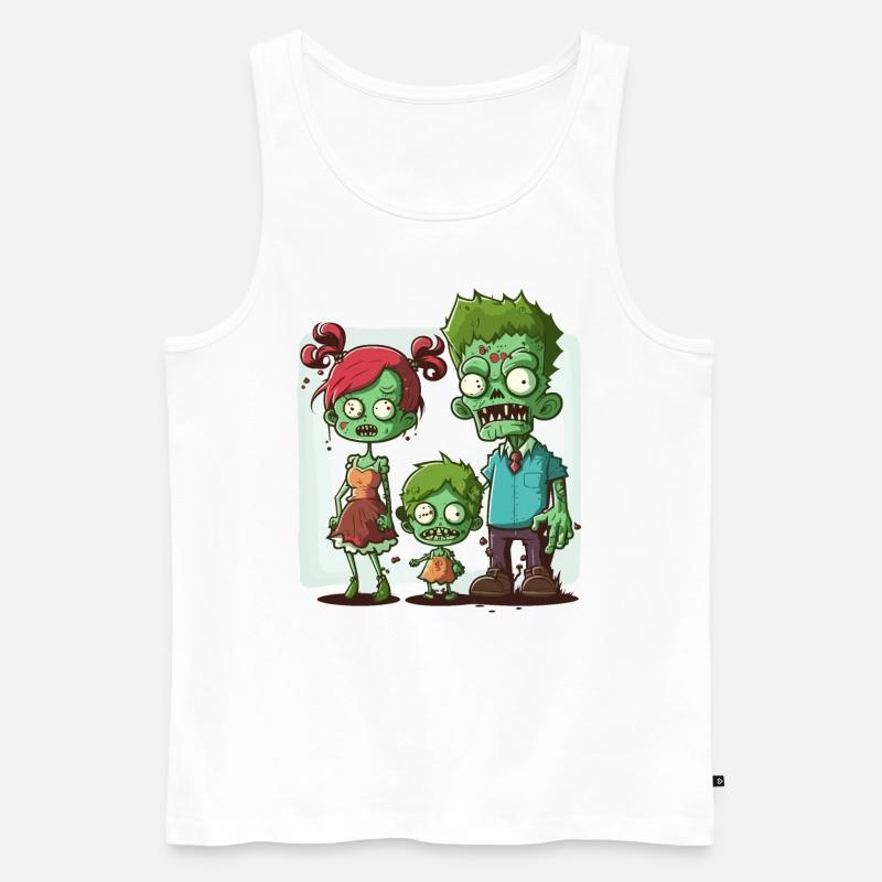 Untote Einheit - Männer Premium Bio Tank Top - Weiß