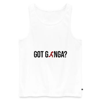 Capoeira - Männer Premium Bio Tank Top - Weiß - Vorne - Michal (187cm)