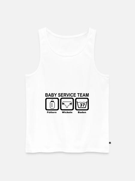 baby - Männer Premium Bio Tank Top - Weiß