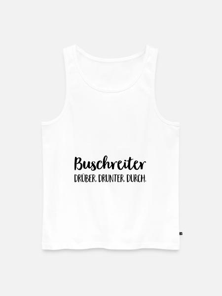 Buschreiter - Männer Premium Bio Tank Top - Weiß