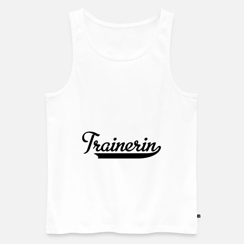 Trainerin - Männer Premium Bio Tank Top - Weiß