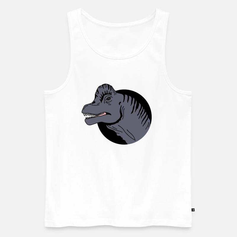 Brachiosaurus Dinosaurier - Männer Premium Bio Tank Top - Weiß