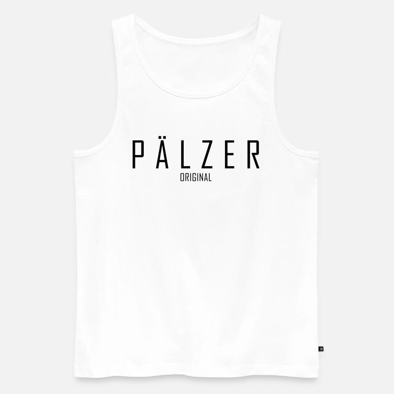 Pälzer Original - Männer Premium Bio Tank Top - Weiß