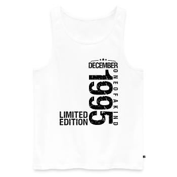 Birthday December 1995 December born in December - Men's Premium Organic Tank Top - white - Front - Michal (187cm)