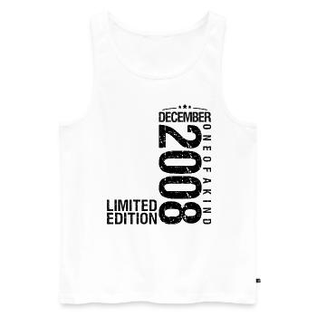 Birthday December 2008 December born in December - Men's Premium Organic Tank Top - white - Front - Michal (187cm)