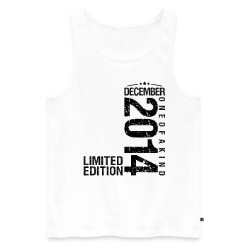 Birthday December 2014 December born in December - Men's Premium Organic Tank Top - white - Front - Michal (187cm)