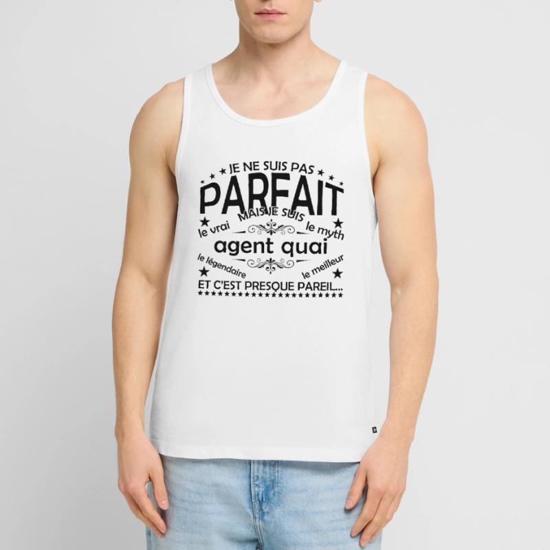 Dock Agent Geschenk Dock Agent Der echte Dock Agent Männer Premium Bio Tank Top