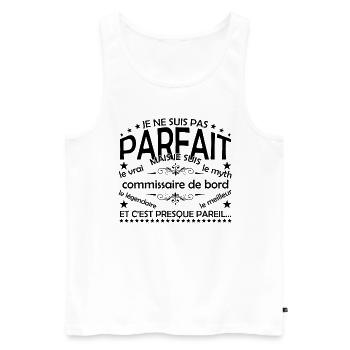 Portemonnaie Geschenk Portemonnaie auf - Männer Premium Bio Tank Top - Weiß - Vorne - Michal (187cm)