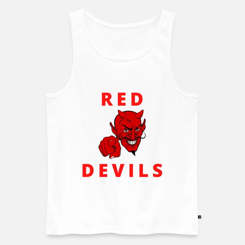 Red devils - Männer Premium Bio Tank Top - Weiß