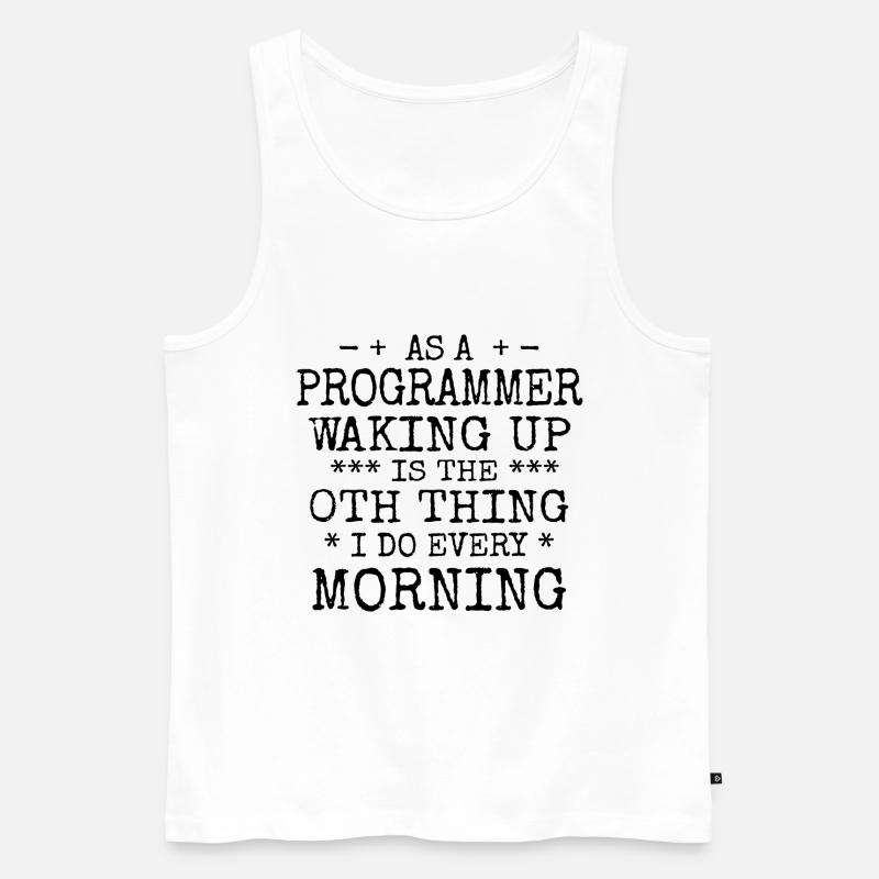 Software Ingenieur Informatiker Programmierer - Männer Premium Bio Tank Top - Weiß