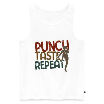 Kickboxing - Männer Premium Bio Tank Top - Weiß - Vorne - Michal (187cm)