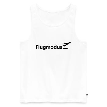 Flugmodus - Männer Premium Bio Tank Top - Weiß - Vorne - Michal (187cm)