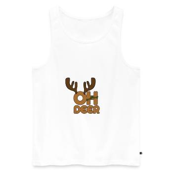 Christmas Christmas Christmas Christmas - Men's Premium Organic Tank Top - white - Front - AI Model Male 178 light (178cm)