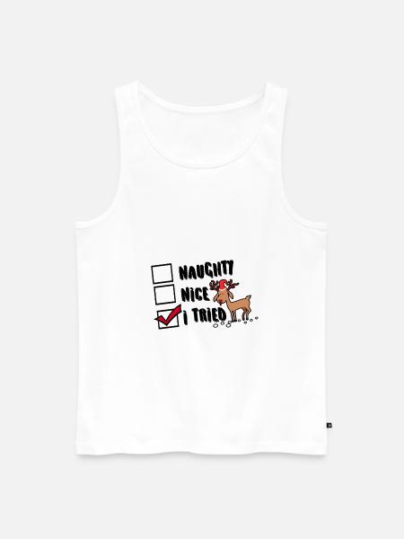 Christmas Christmas Christmas Christmas - Men's Premium Organic Tank Top - white