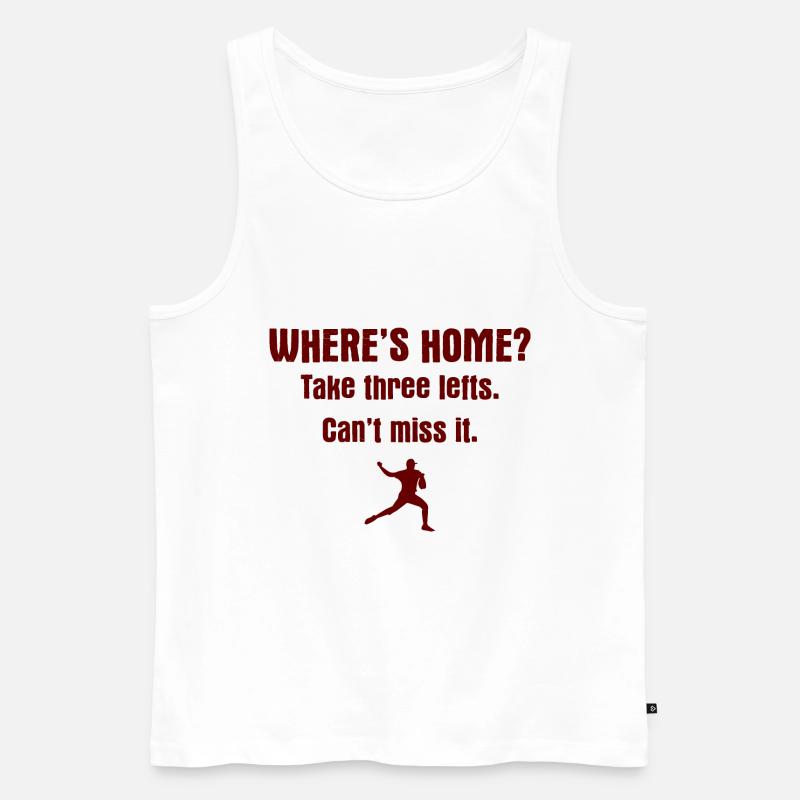 Baseball - Männer Premium Bio Tank Top - Weiß