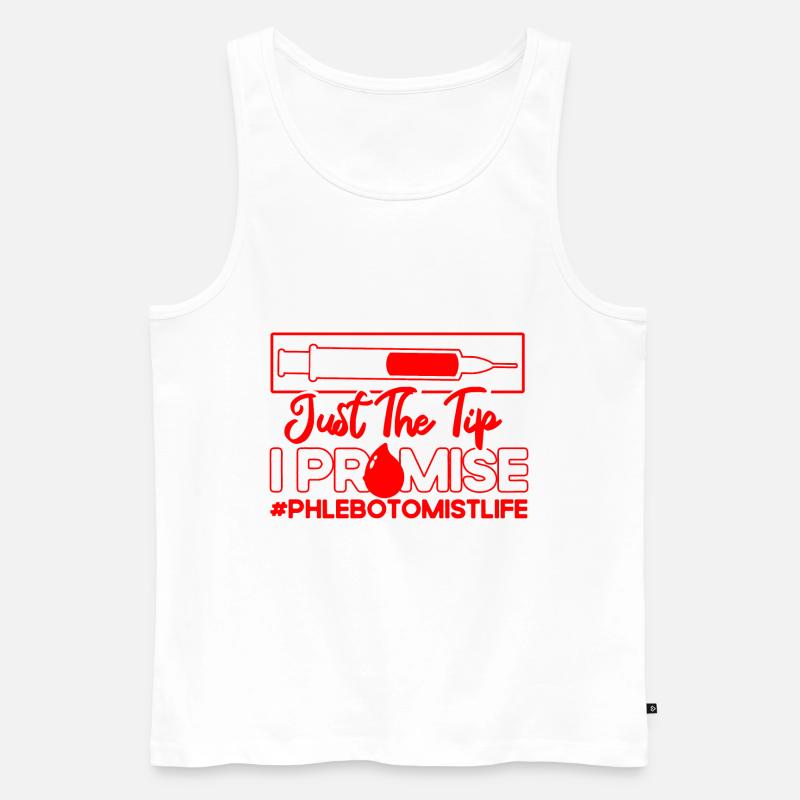 Phlebotomist Phlebotomist Tech Phlebotomie Geschen - Männer Premium Bio Tank Top - Weiß