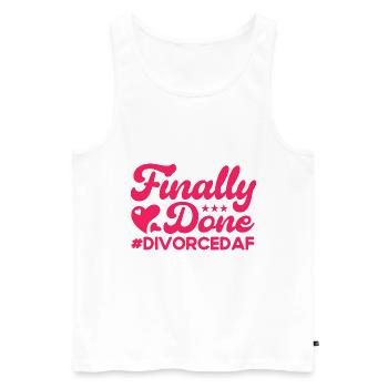 Scheidung Ex Partner Auflösung der Ehe Geschenk - Männer Premium Bio Tank Top - Weiß - Vorne - Michal (187cm)