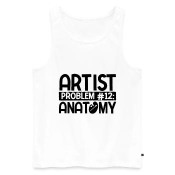 Maler Zeichner für Künstler - Männer Premium Bio Tank Top - Weiß - Vorne - Michal (187cm)