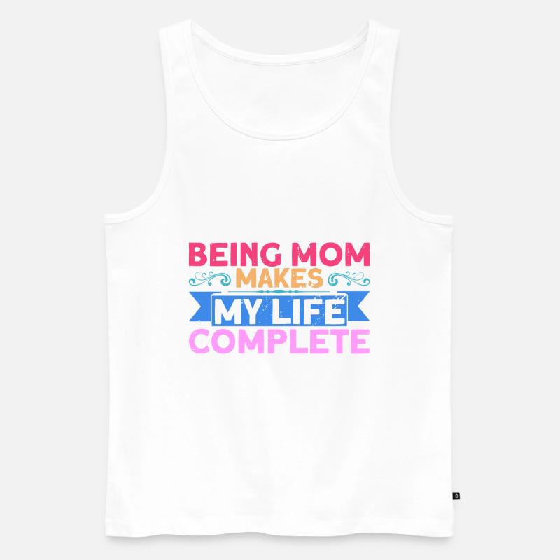 Mutter Mama Großmutter Geschenk - Männer Premium Bio Tank Top - Weiß