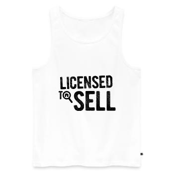 Immobilien-Händler Für Immobilien-Makler - Männer Premium Bio Tank Top - Weiß - Vorne - AI Model Male 178 light (178cm)