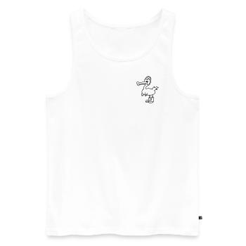 Anti-Zoo Two - Männer Premium Bio Tank Top - Weiß - Vorne - Michal (187cm)