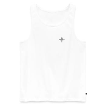 The Witch's Knot - Men's Premium Organic Tank Top - white - Front - AI Model Male 178 light (178cm)