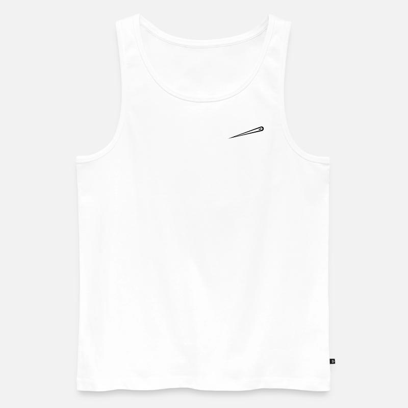 Sticken - Männer Premium Bio Tank Top - Weiß