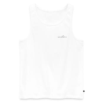 BE THE sunshine - Men's Premium Organic Tank Top - white - Front - Michal (187cm)