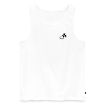 Chippin - Men's Premium Organic Tank Top - white - Front - Michal (187cm)