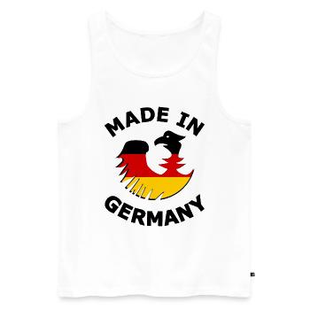 Original aus Deutschland - Männer Premium Bio Tank Top - Weiß - Vorne - Michal (187cm)