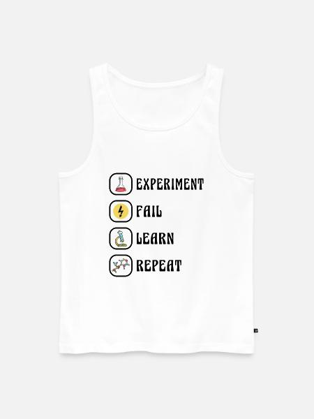 Science Physics Chemistry Experiment - Men's Premium Organic Tank Top - white