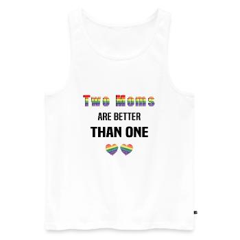 LBGBTQ LGBT Mother Lesbian Gay Gay Gay Marriage Mom - Men's Premium Organic Tank Top - white - Front - AI Model Male 178 light (178cm)