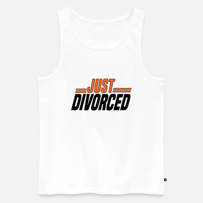 Scheidung Trennung Ehe Ex Scheidungsparty - Männer Premium Bio Tank Top - Weiß