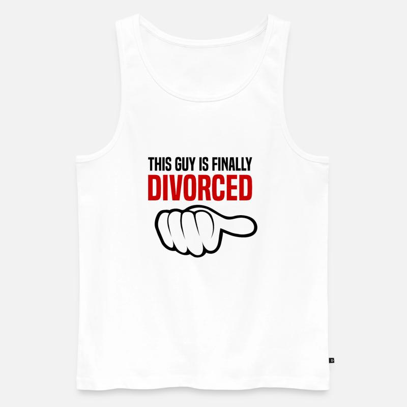 Scheidung Trennung Ehe Ex Scheidungsparty - Männer Premium Bio Tank Top - Weiß