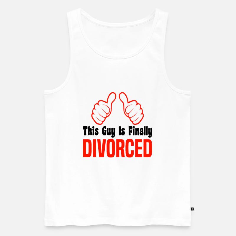 Scheidung Trennung Ehe Ex Scheidungsparty - Männer Premium Bio Tank Top - Weiß