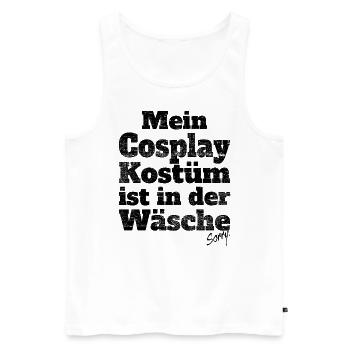 Cosplay Kostüm In Wäsche Anime Manga Cosplayer - Männer Premium Bio Tank Top - Weiß - Vorne - AI Model Male 178 light (178cm)