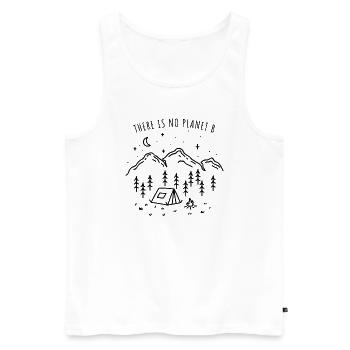 There Is No Planet B Protection de l’environnement Planète Earth Day - Débardeur bio Premium Homme - blanc - Devant - Michal (187cm)