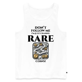 Coin Collecting Collector Numismatic Numismatist - Men's Premium Organic Tank Top - white - Front - Michal (187cm)