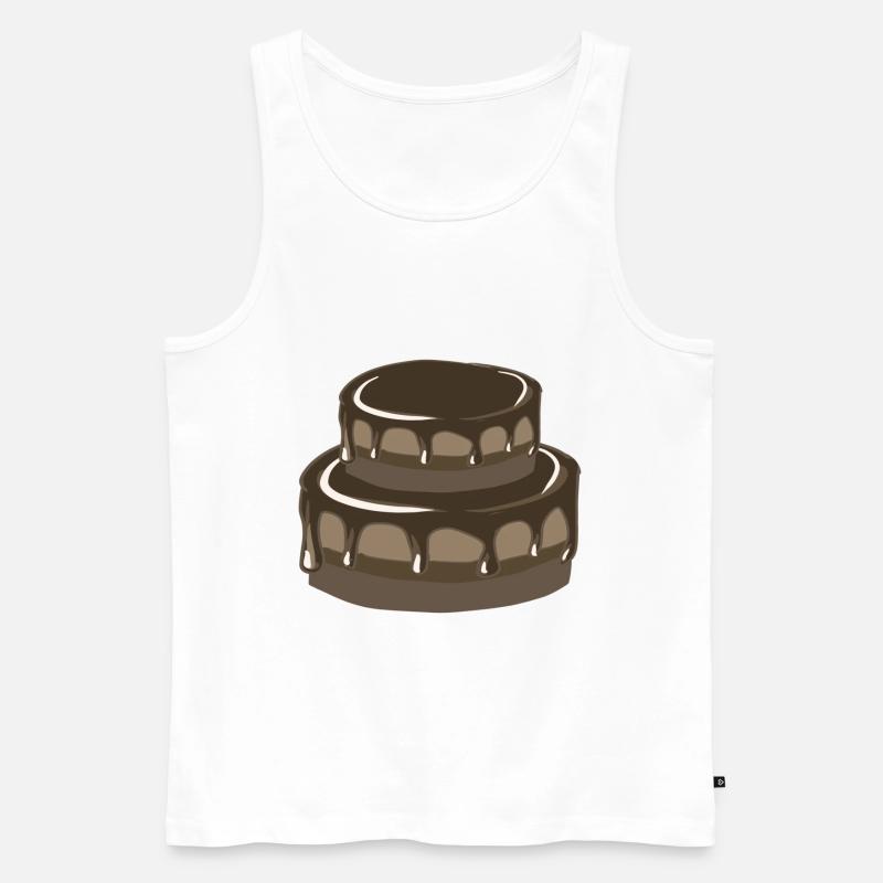 torte schokolade - Männer Premium Bio Tank Top - Weiß